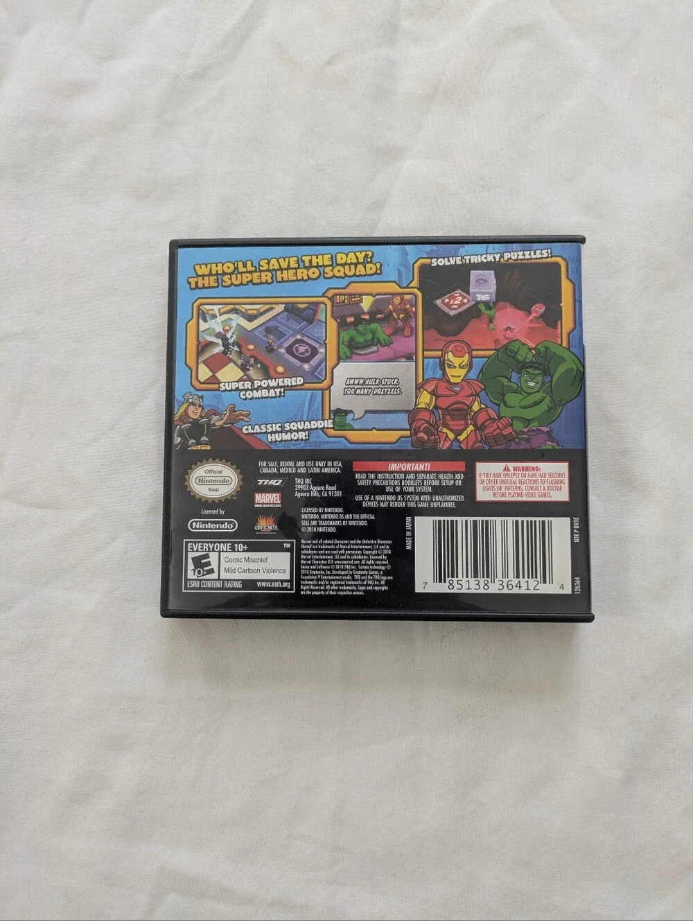 Nintendo DS Marvel Super Hero Squad: The Infinity Gauntlet Video Game